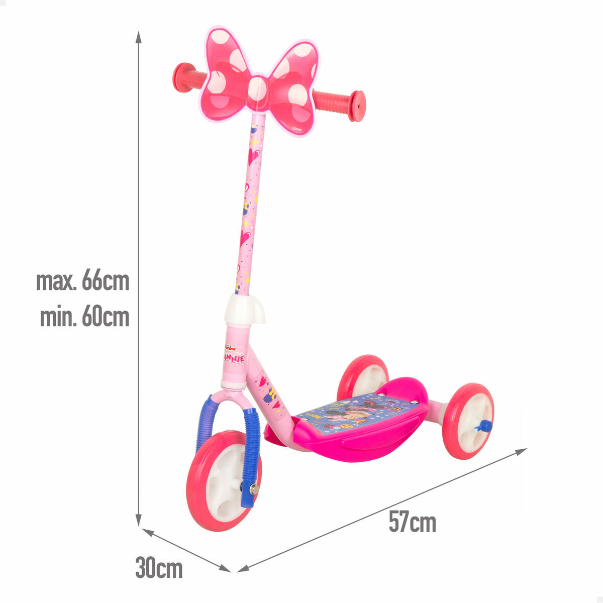 Scooter Minnie Mouse Rubber Metal Plastic Pink