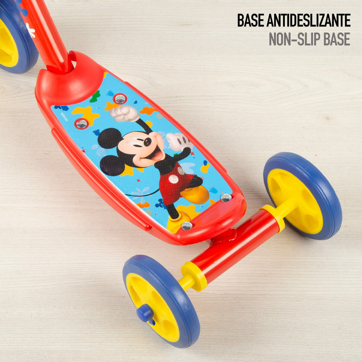 Scooter Mickey Mouse Rubber Metal Plastic Blue