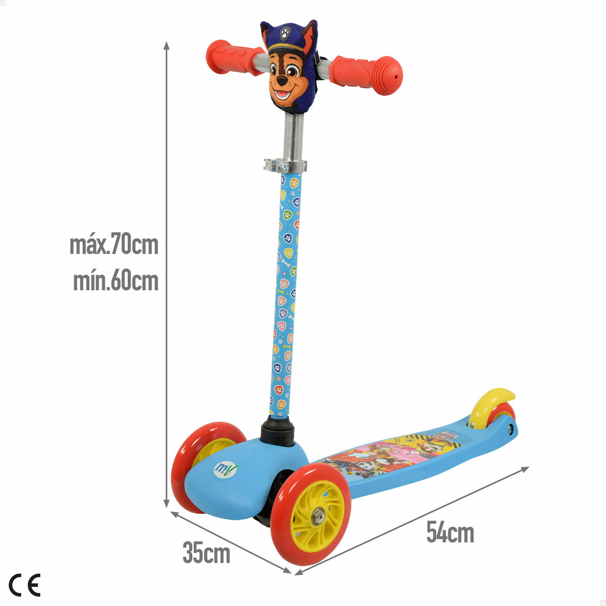 Scooter The Paw Patrol Metal Plastic Blue Multicolour