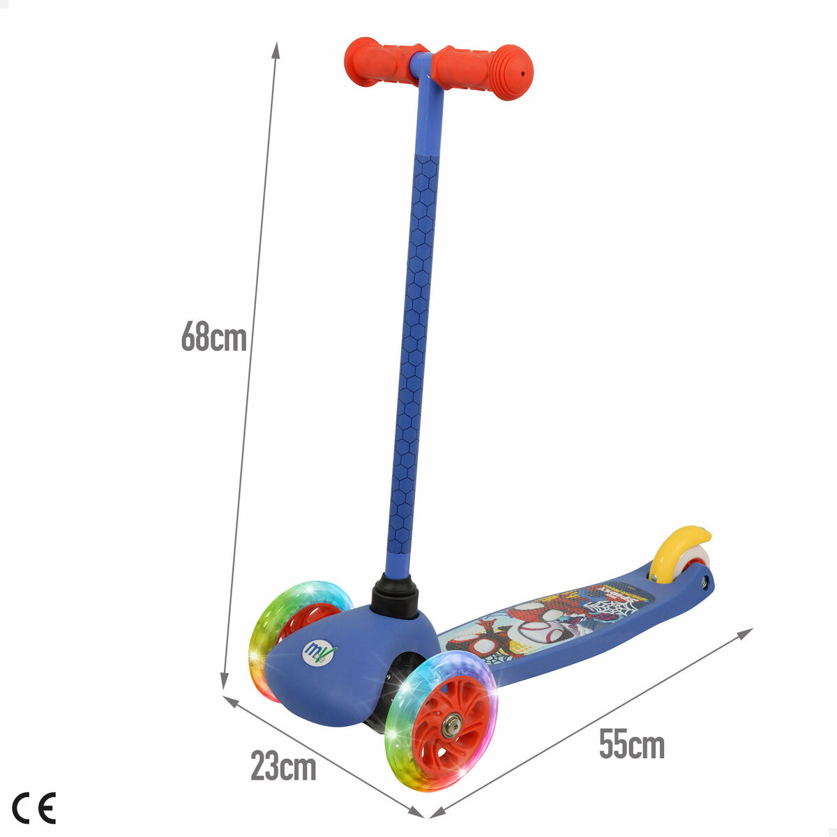 Scooter Spidey Rubber Metal Plastic