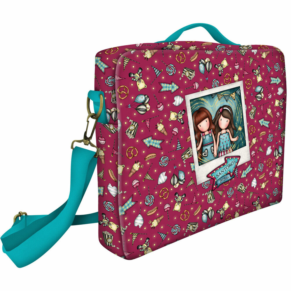 Laptop Case Gorjuss Fireworks 14,1” Maroon (37.5 x 29.5 x 6 cm)