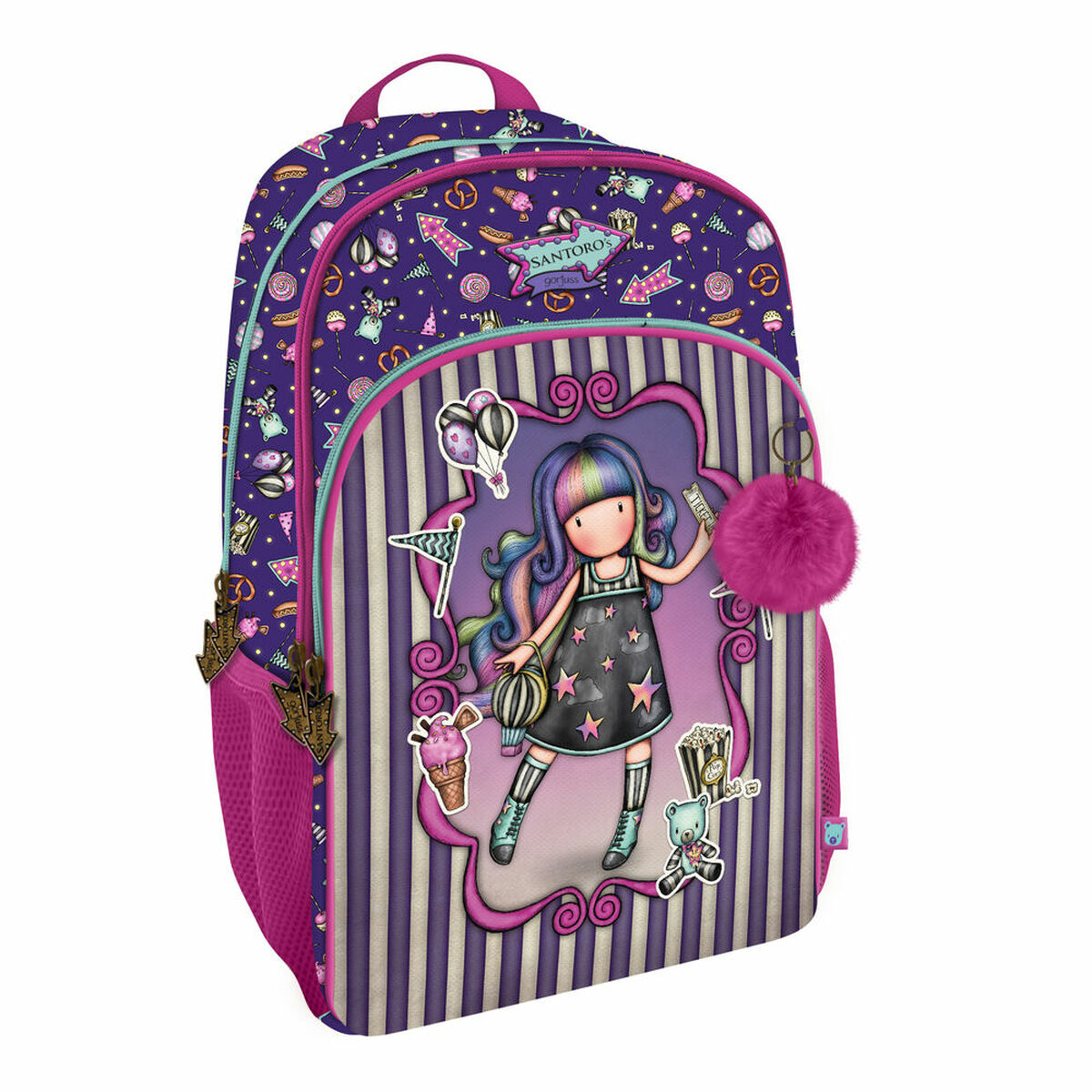 School Bag Gorjuss Up and away Purple 29 x 45 x 17 cm School Bag Gorjuss Up and away Purple 29 x 45 x 17 cm