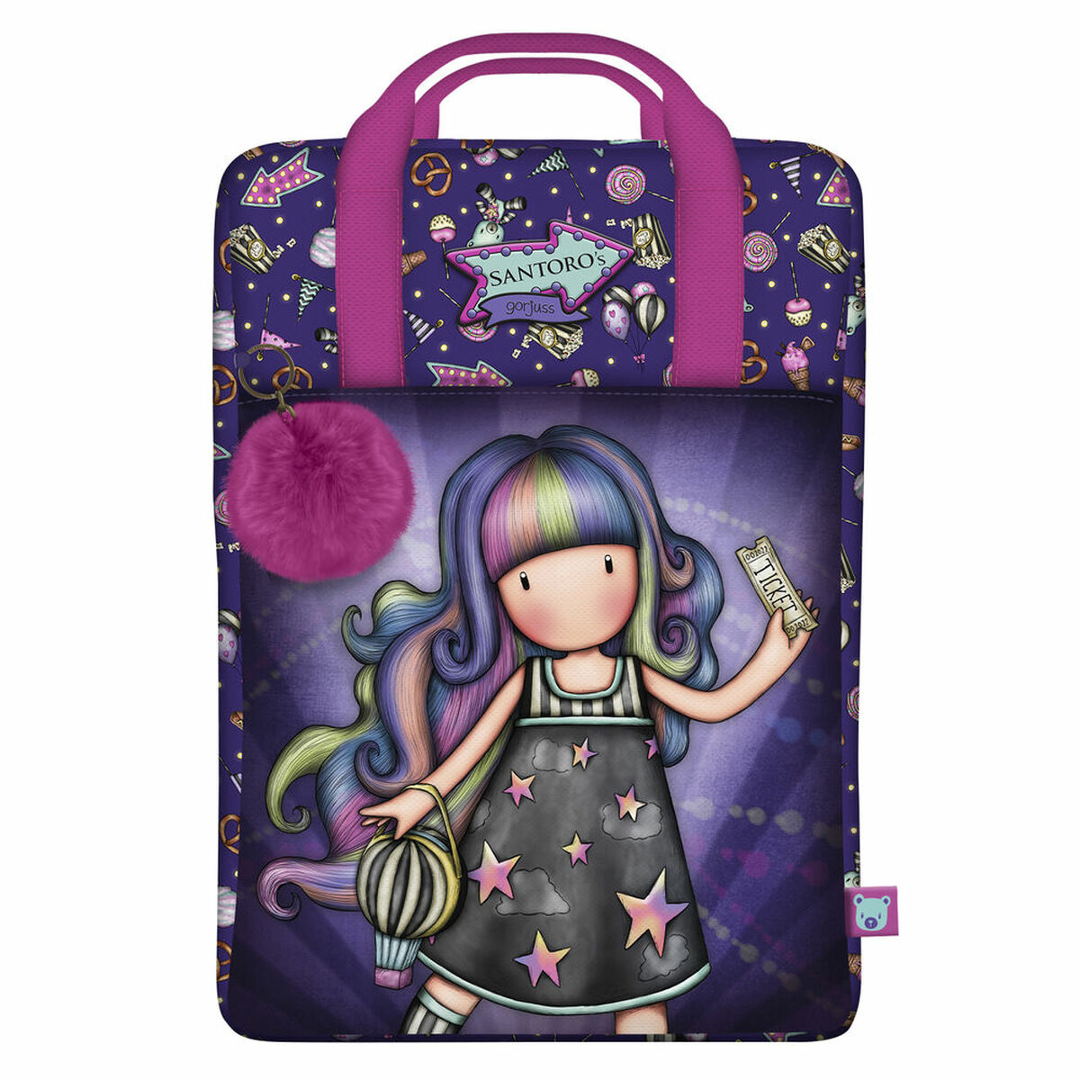 School Bag Gorjuss Up and away Purple 25 x 36 x 10 cm School Bag Gorjuss Up and away Purple 25 x 36 x 10 cm
