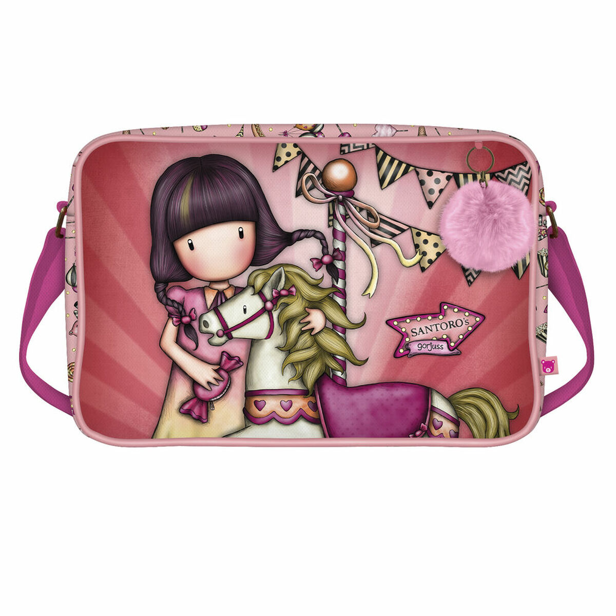 School Satchel Gorjuss Carousel Salmon (35 x 26.5 x 10.5 cm) School Satchel Gorjuss Carousel Salmon (35 x 26.5 x 10.5 cm)