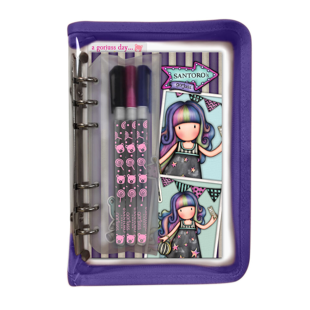 Stationery Set Gorjuss Up and away 5 Pieces Purple Stationery Set Gorjuss Up and away 5 Pieces Purple