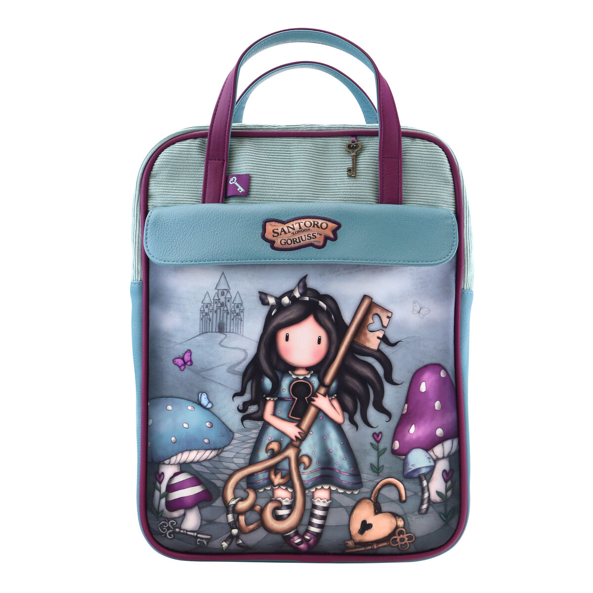 Rucksack Gorjuss Curiosity Grey Green (27 x 10 x 37 cm) Rucksack Gorjuss Curiosity Grey Green (27 x 10 x 37 cm)