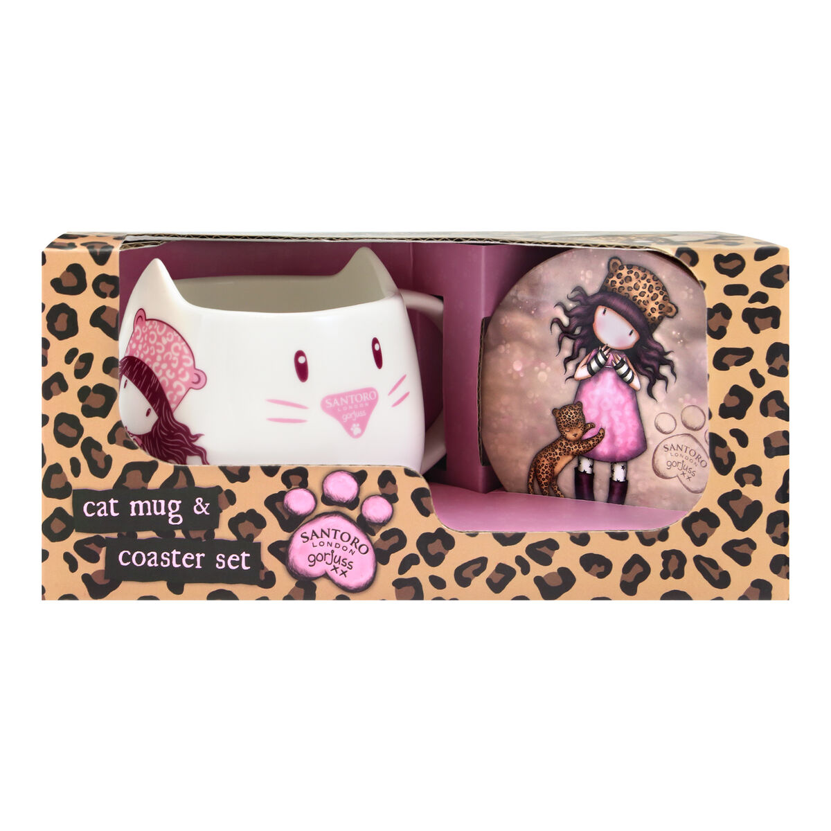 Cup with Plate Gorjuss Purrrrrfect love Ceramic Coasters Cup Cup with Plate Gorjuss Purrrrrfect love Ceramic Coasters Cup
