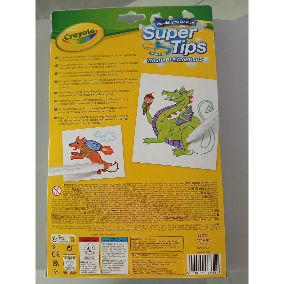 felt-tip pens Crayola B01BF6F20K Washable (24 uds)