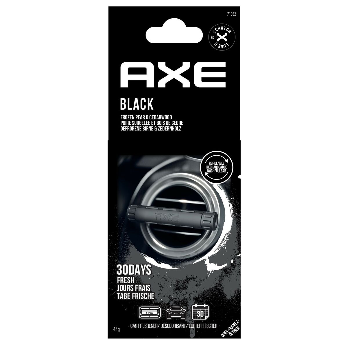 Car Air Freshener California Scents BLACK black Aluminium Car Air Freshener California Scents BLACK black Aluminium