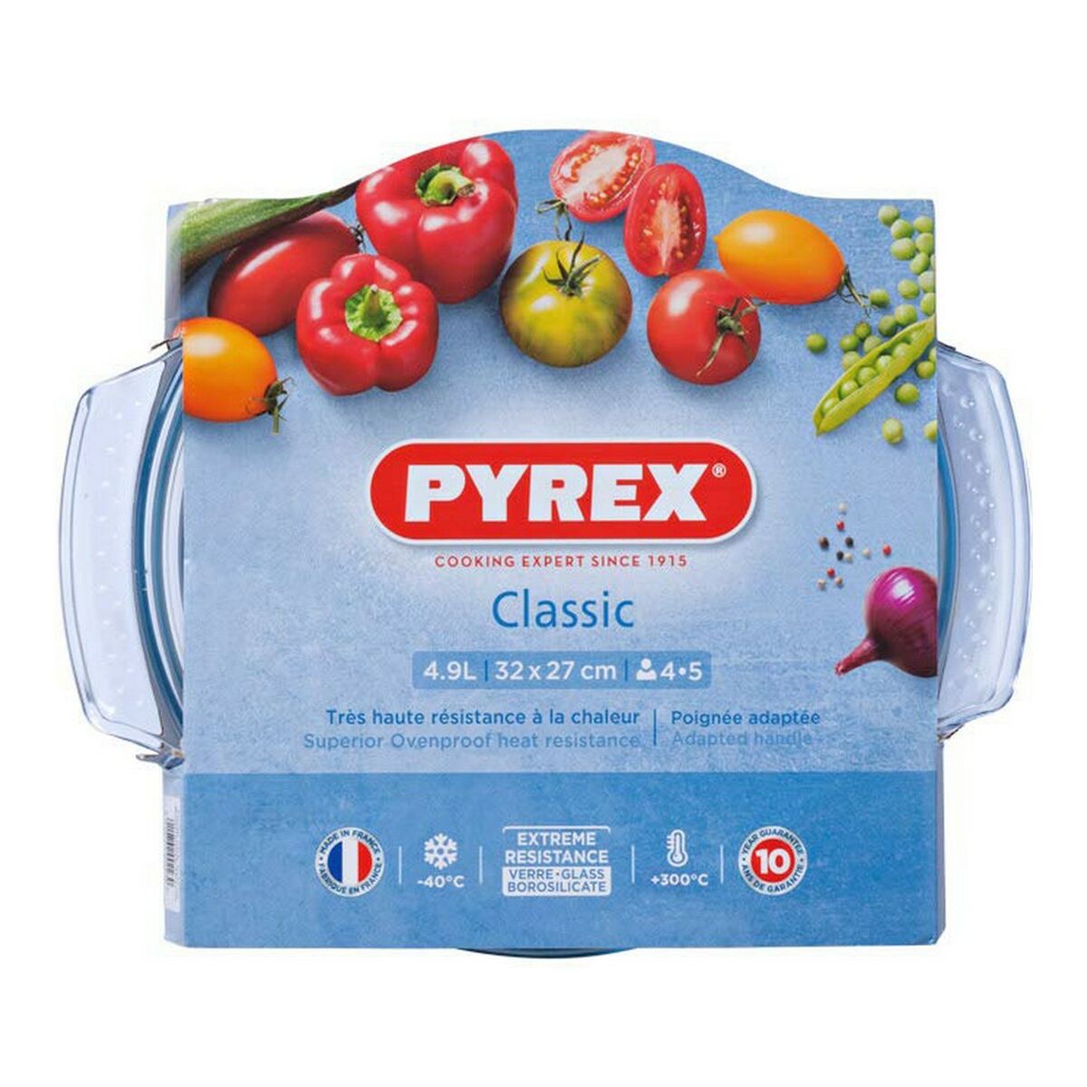 Casserole with glass lid Pyrex 118A000/5043 Transparent