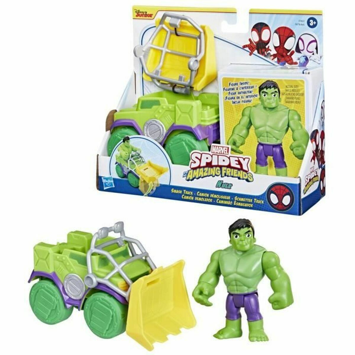 Playset Hasbro Spidey Amazing Friends Hulk Green