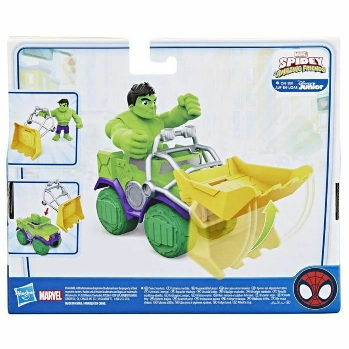 Playset Hasbro Spidey Amazing Friends Hulk Green