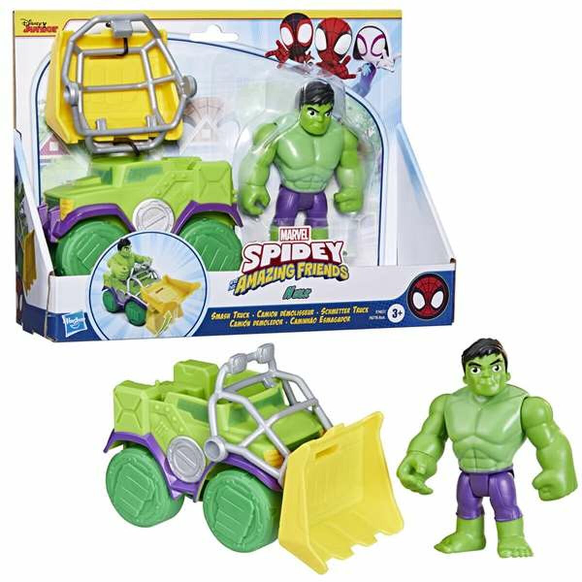 Playset Hasbro Spidey Amazing Friends Hulk Green