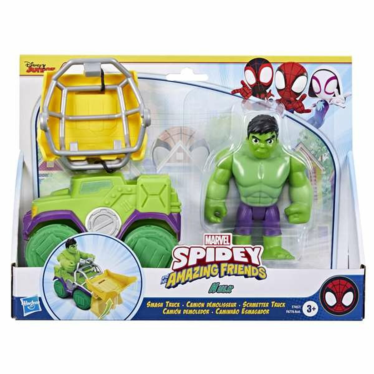 Playset Hasbro Spidey Amazing Friends Hulk Green