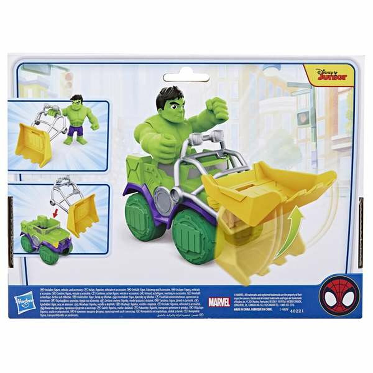 Playset Hasbro Spidey Amazing Friends Hulk Green