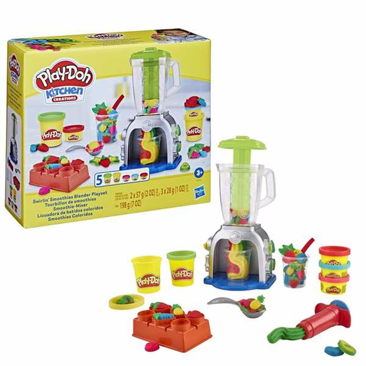 Modelling Clay Game Hasbro Kitchen Green Multicolour
