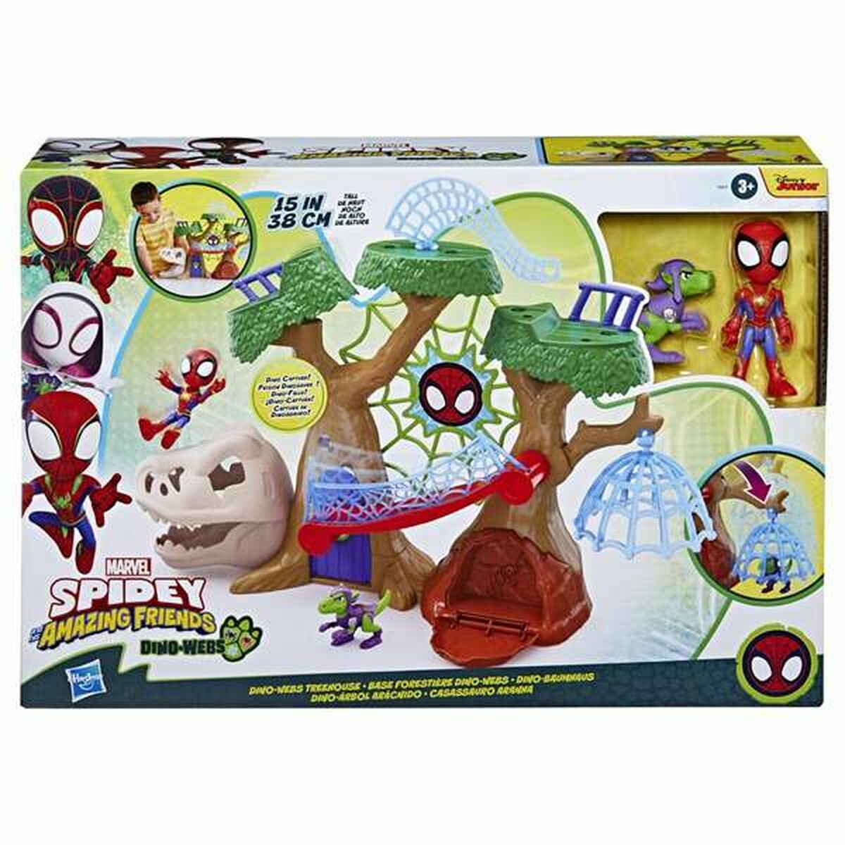 Playset Hasbro Base forestal con Dino-Webs de Spidey Playset Hasbro Base forestal con Dino-Webs de Spidey