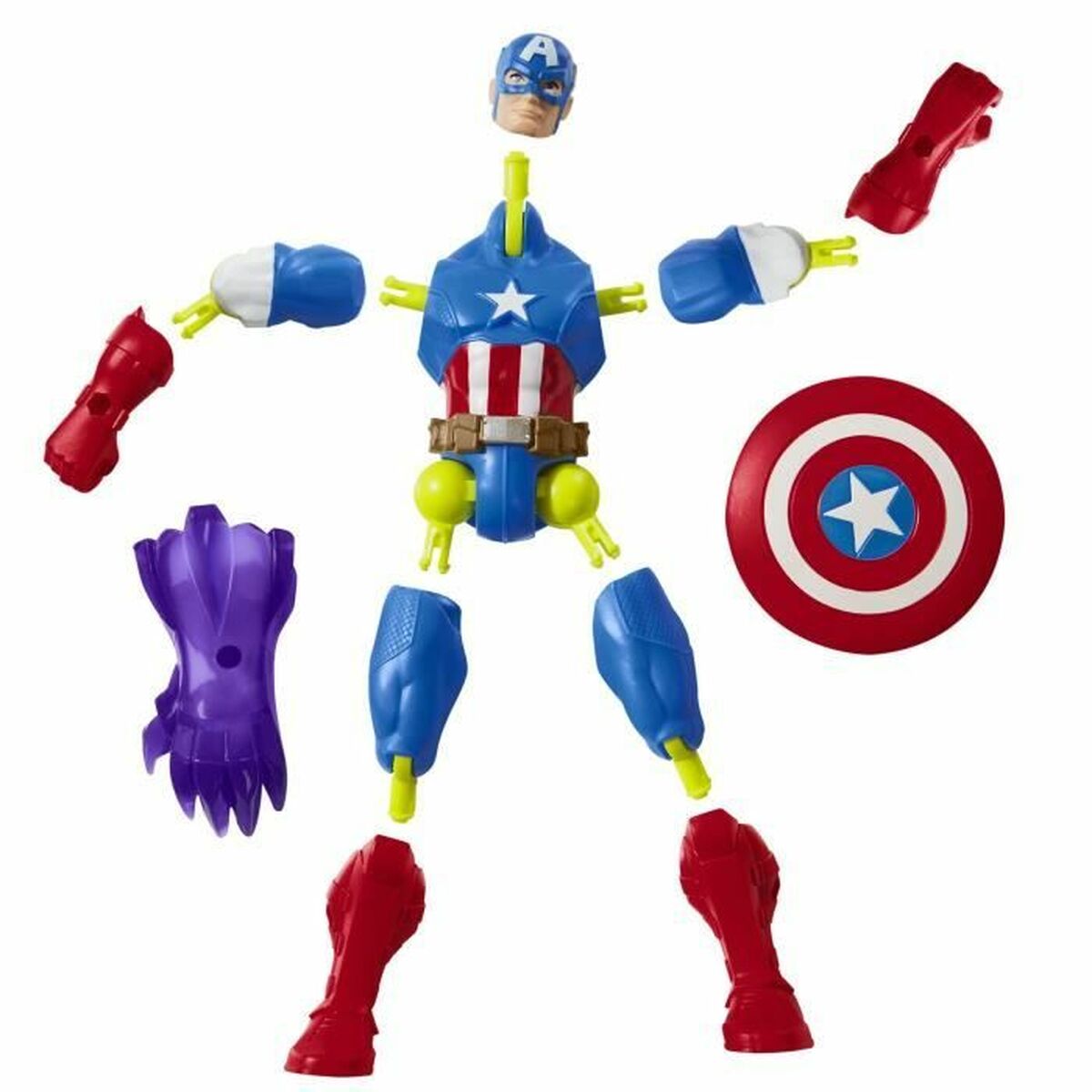 Jointed Figure Hasbro Capitn Amrica
