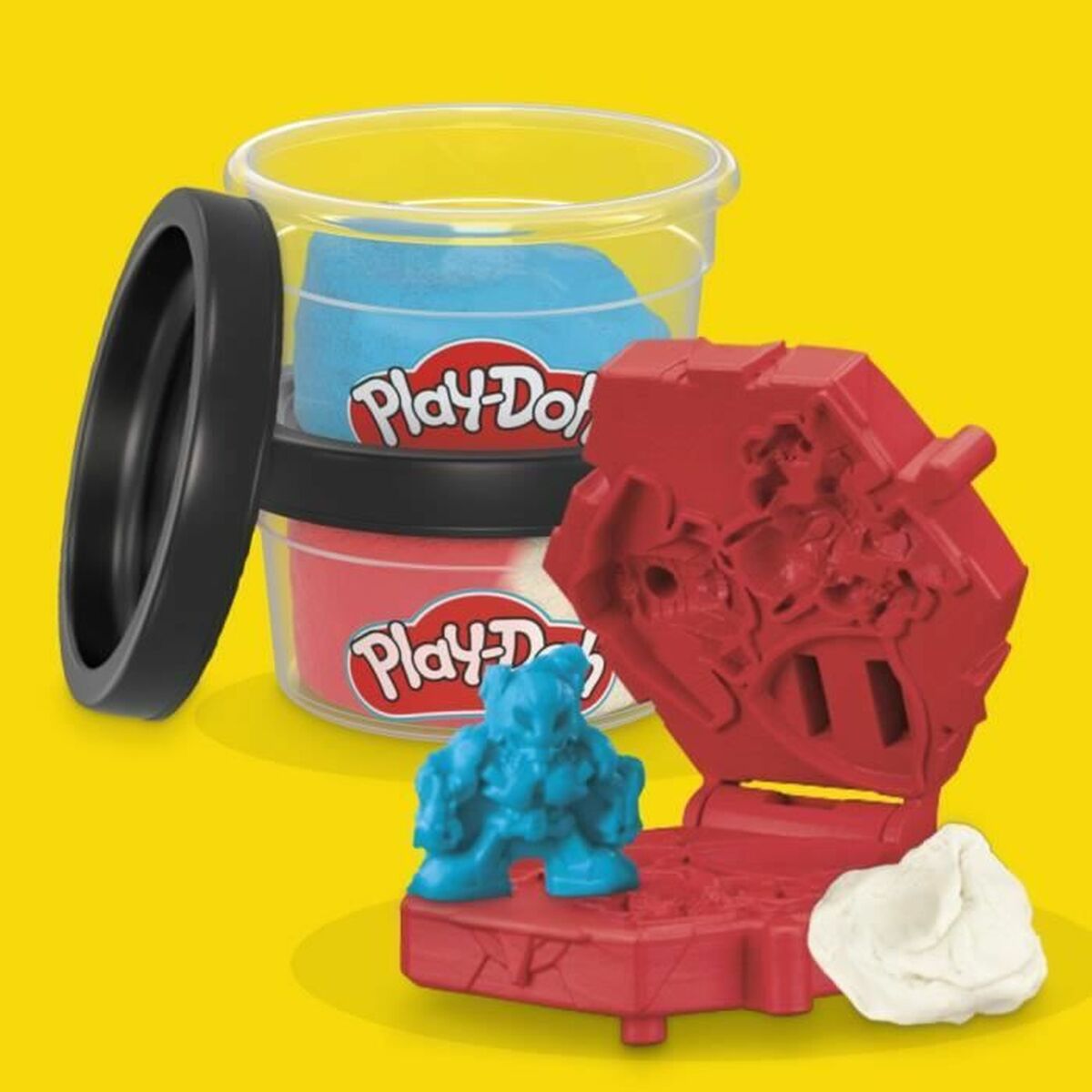Modelling Clay Game Play-Doh Capitn Amrica Set Stamper Shield Multicolour