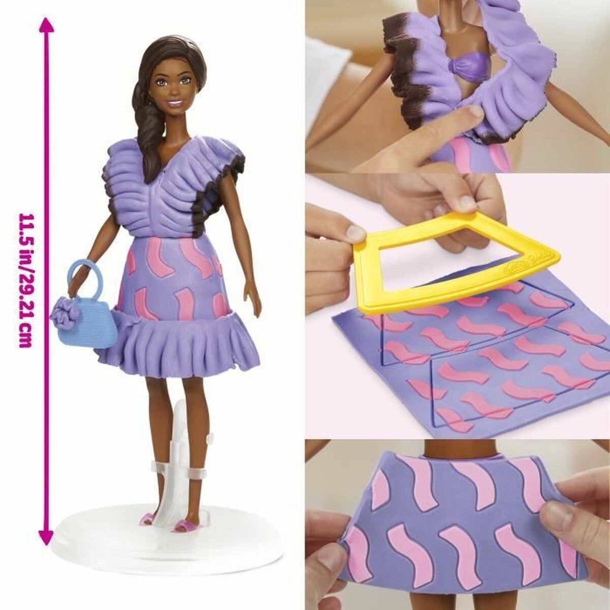 Modelling Clay Game Play-Doh Barbie Fashionista Ruffles Multicolour 730 g