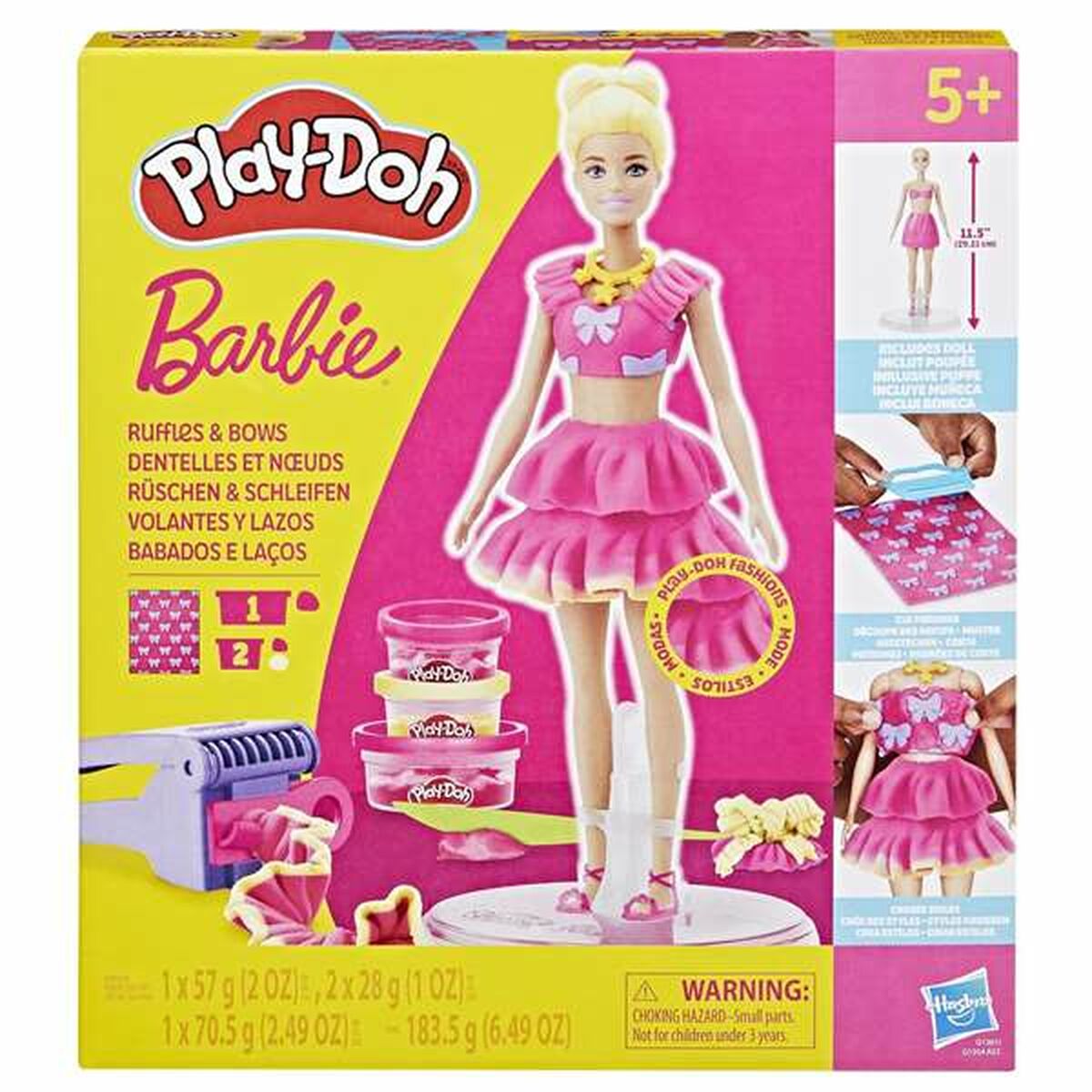 Creative Modelling Clay Game Play-Doh Barbie Ruffles & Bows Creative Modelling Clay Game Play-Doh Barbie Ruffles & Bows