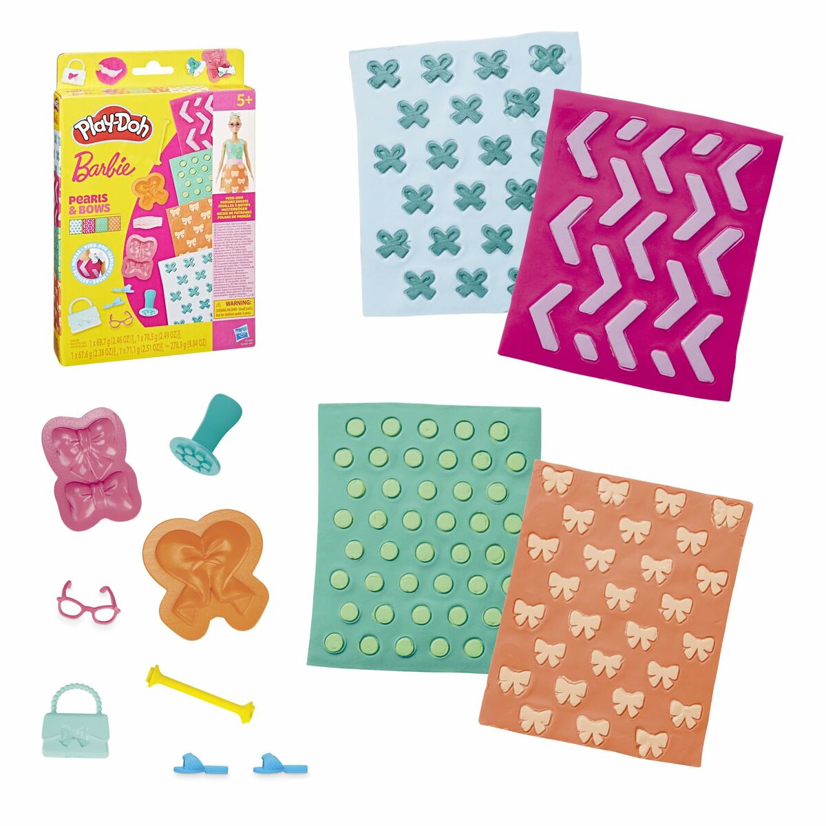 Modelling Clay Game Play-Doh BArbie Pearls & Bows Multicolour