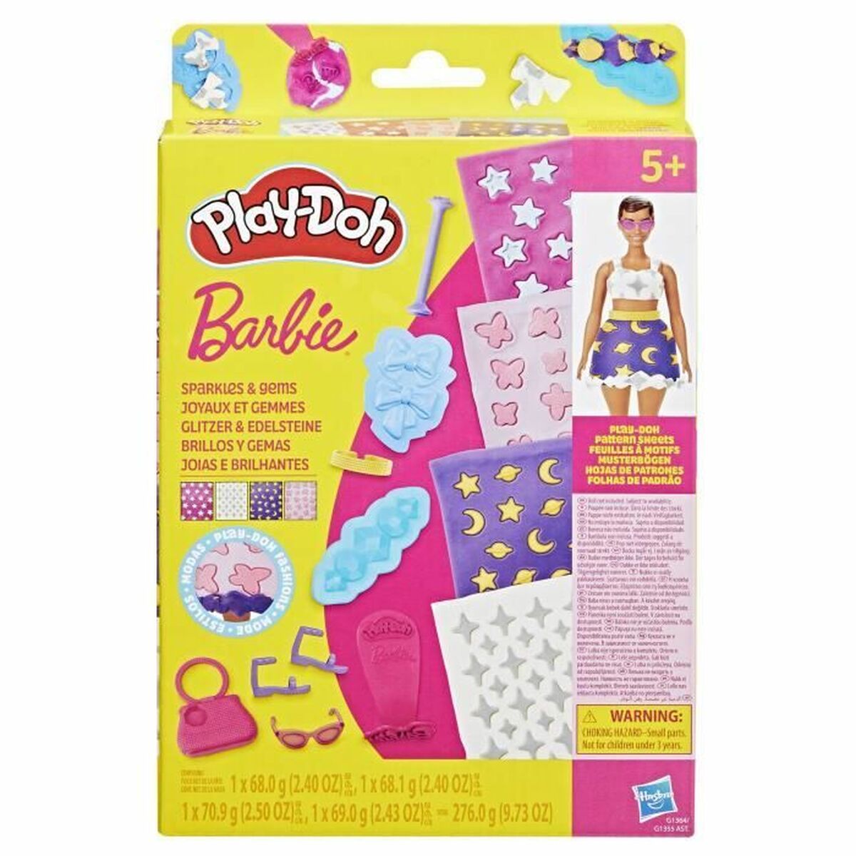 Modelling Clay Game Play-Doh Barbie Sparkles & Gems Multicolour Modelling Clay Game Play-Doh Barbie Sparkles & Gems Multicolour