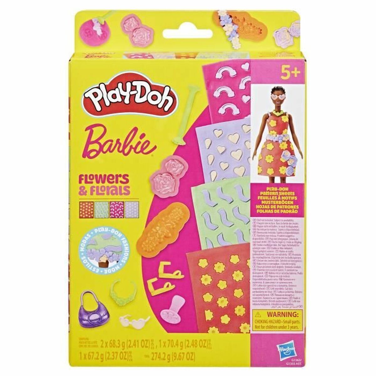 Modelling Clay Game Play-Doh Barbie FLowers & Florals Multicolour Modelling Clay Game Play-Doh Barbie FLowers & Florals Multicolour