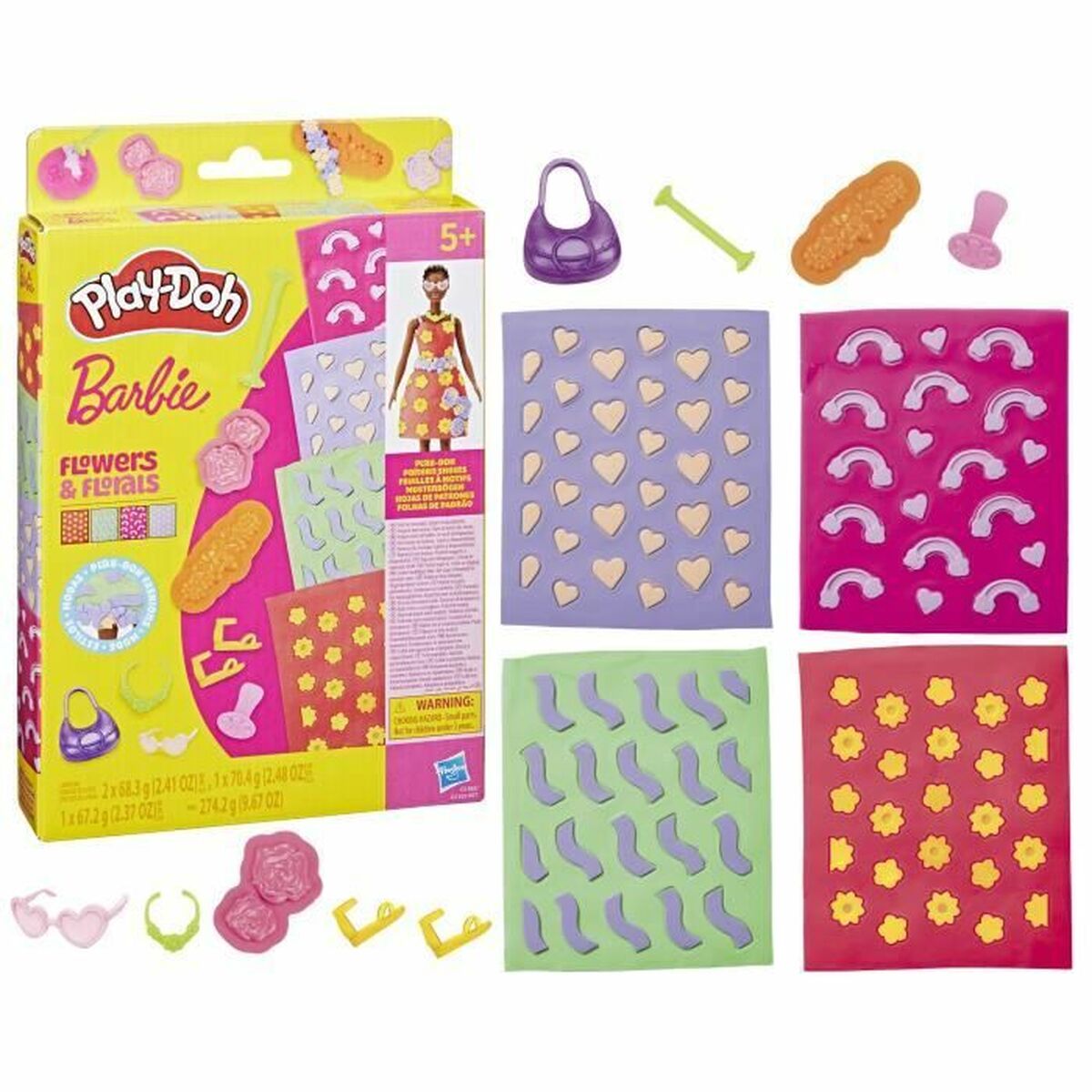 Modelling Clay Game Play-Doh Barbie FLowers & Florals Multicolour