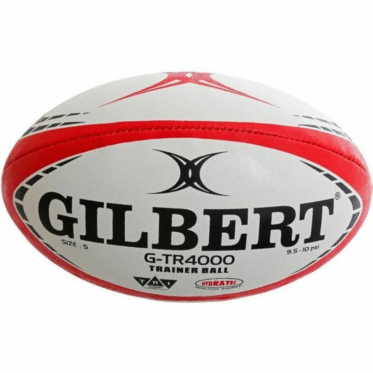 Rugby Ball Gilbert G-TR4000 White 28 cm Red Rugby Ball Gilbert G-TR4000 White 28 cm Red