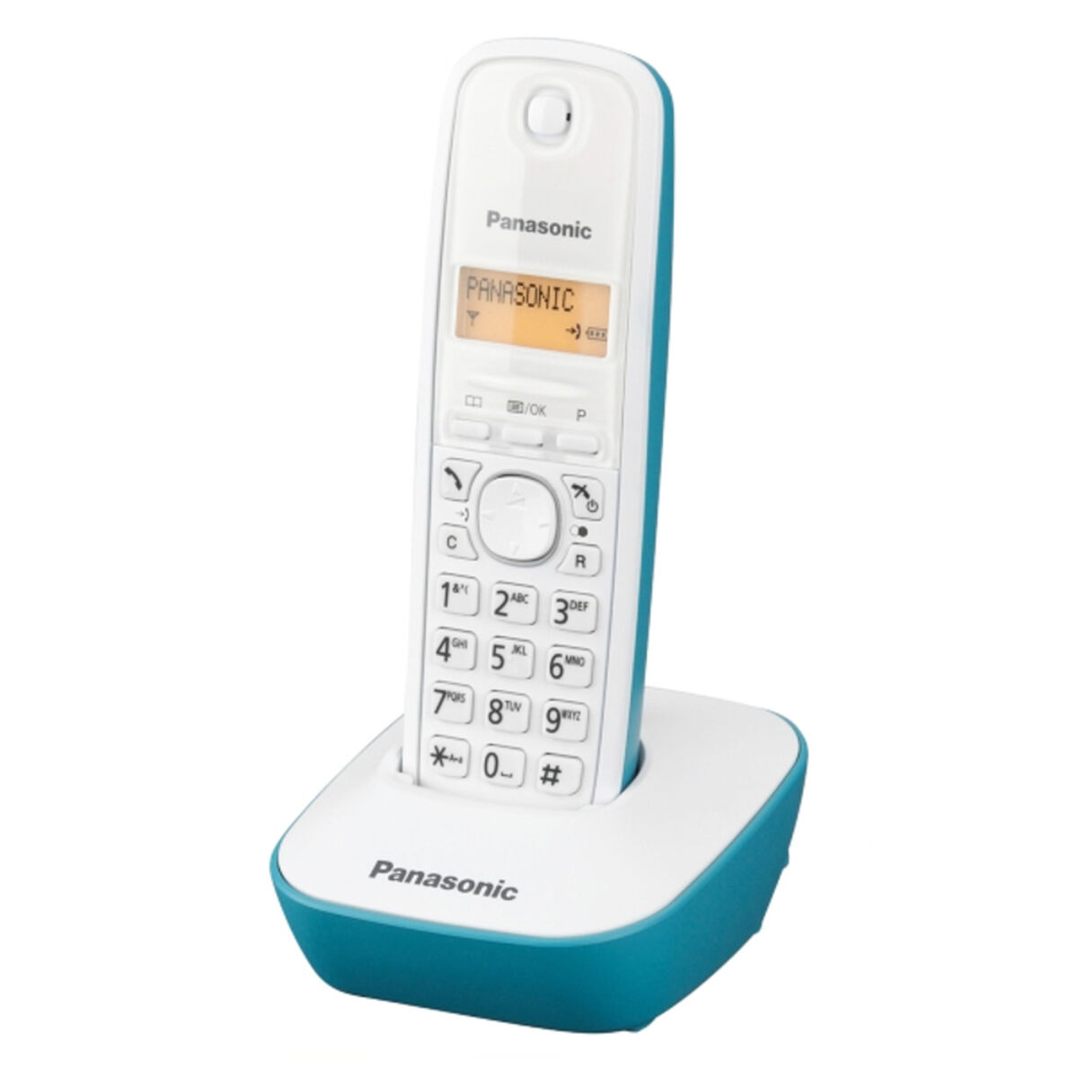 Wireless Phone Panasonic Corp. KX-TG1611SPC DECT White Turquoise Amber Wireless Phone Panasonic Corp. KX-TG1611SPC DECT White Turquoise Amber