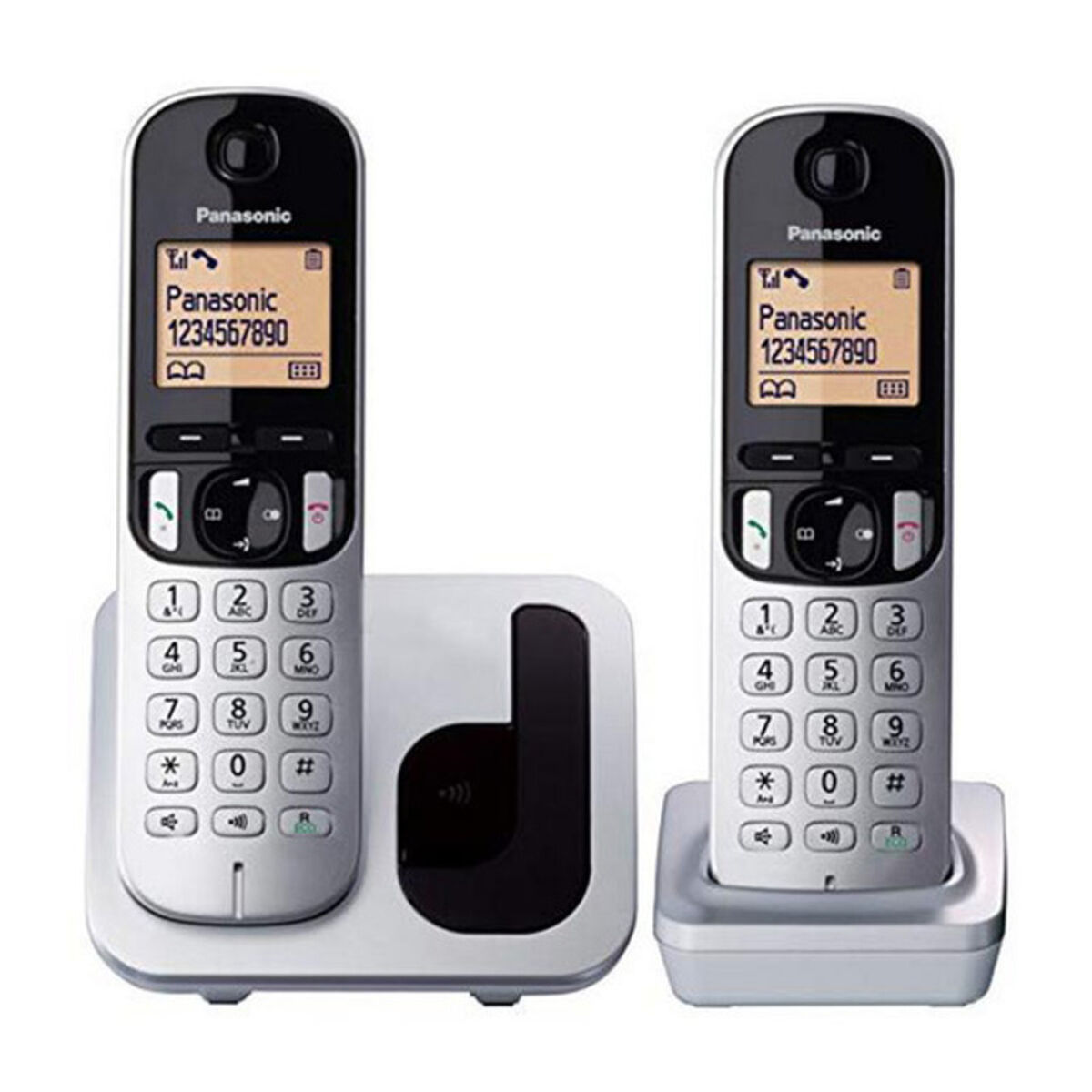 Wireless Phone Panasonic Corp. DUO KX-TGC212SPS (2 pcs) Black/Silver Wireless Phone Panasonic Corp. DUO KX-TGC212SPS (2 pcs) Black/Silver