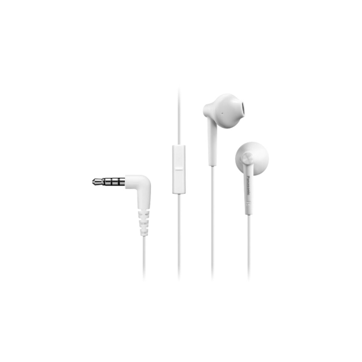 Headphones with Microphone Panasonic RP-TCM55E-W White Headphones with Microphone Panasonic RP-TCM55E-W White