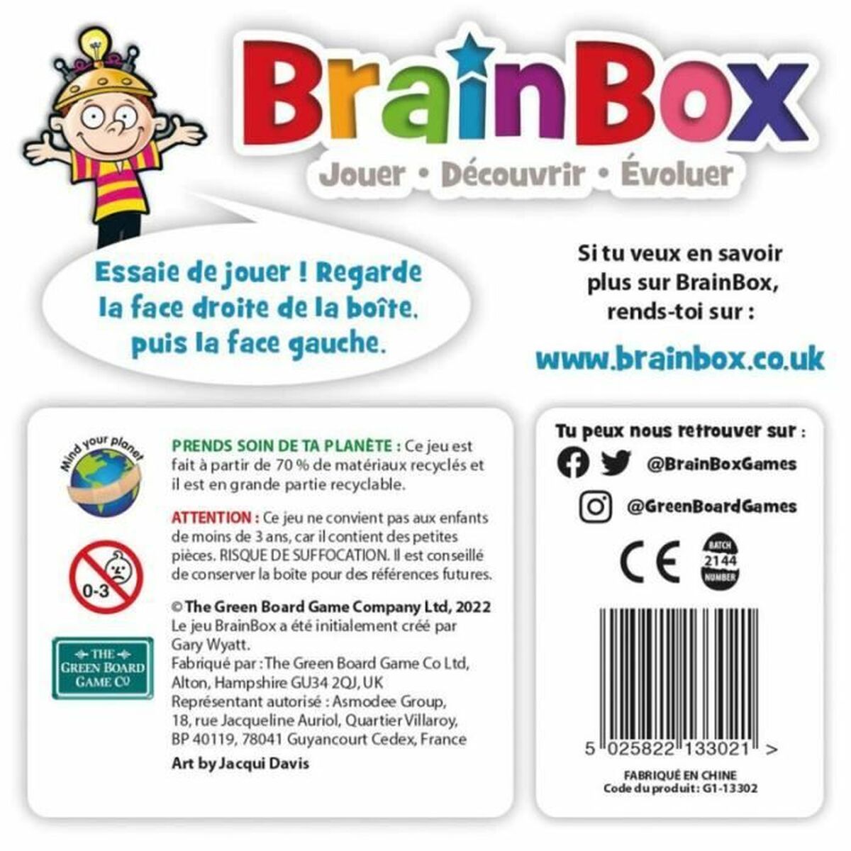 Educational Game Asmodee BrainBox – Animales