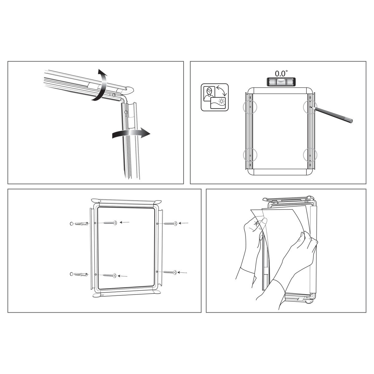 Bulletin board Nobo Aluminium polypropylene