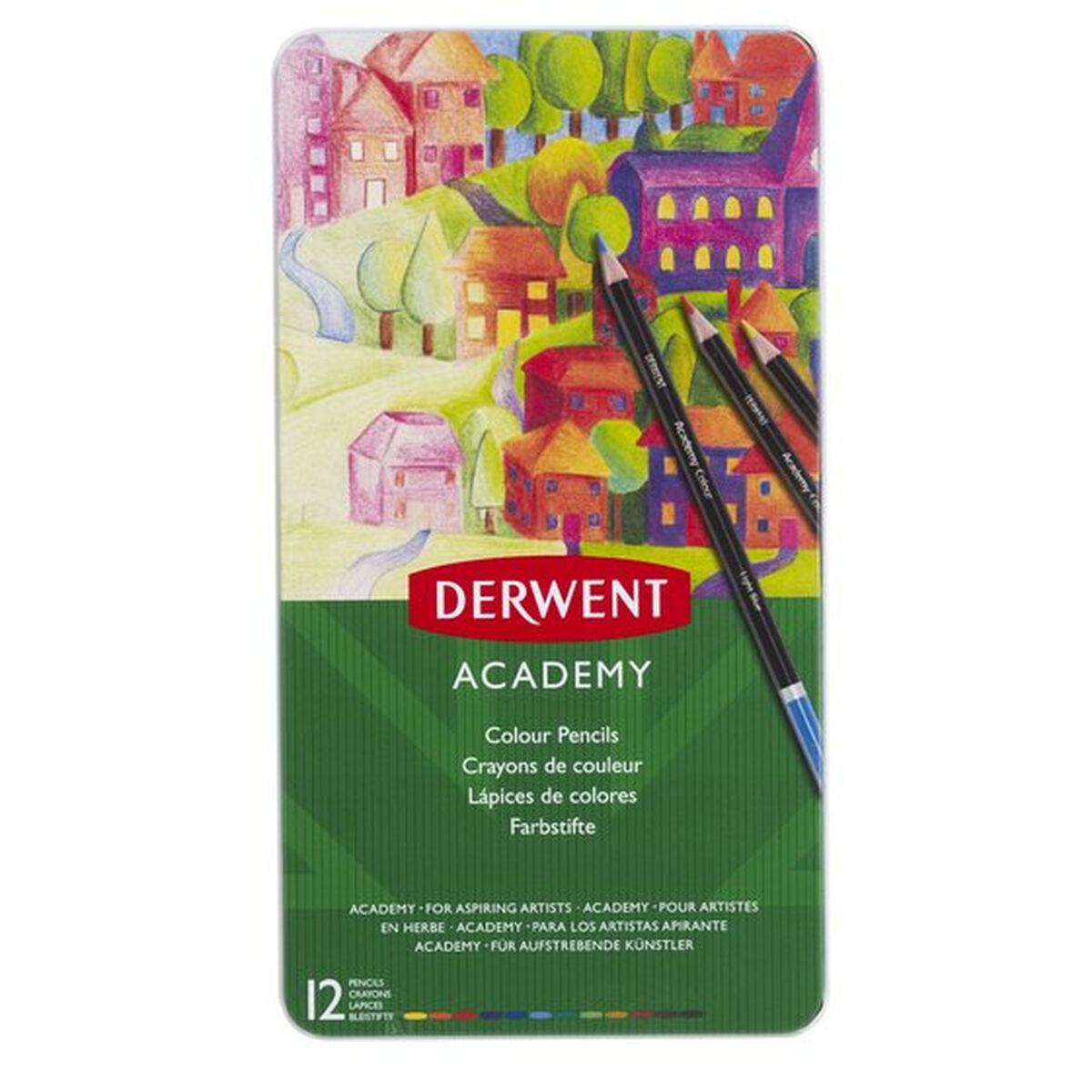 Colouring pencils DERWENT Academy Multicolour Colouring pencils DERWENT Academy Multicolour