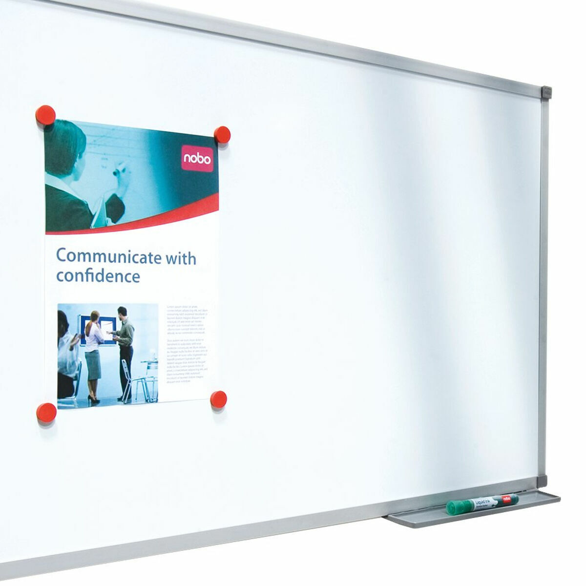 Magnetic board Nobo Essence White Aluminium Steel 150 x 100 cm (Refurbished B)