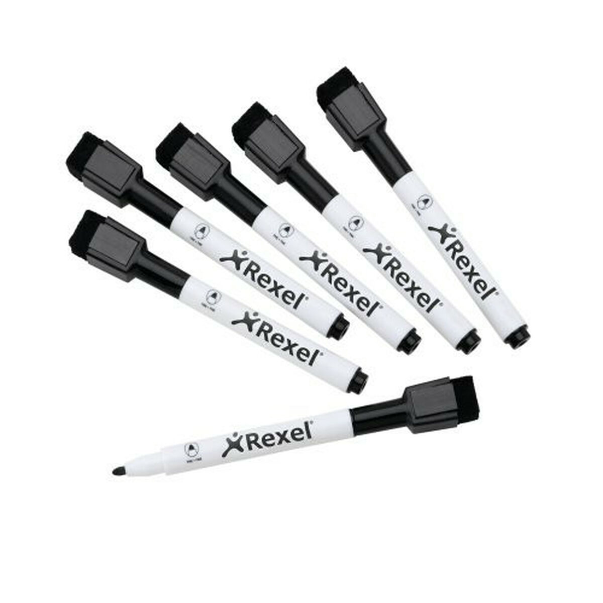 Whiteboard marker Nobo Black 6 Units (6 Units) Whiteboard marker Nobo Black 6 Units (6 Units)