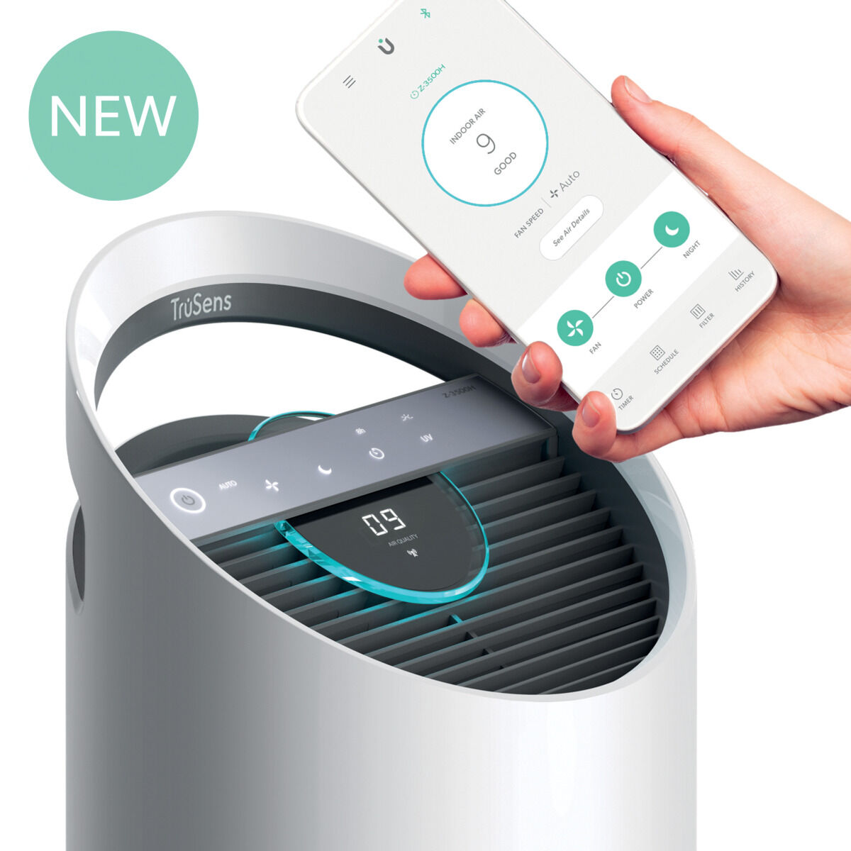 Air purifier Leitz Z-3500H White 65 dB