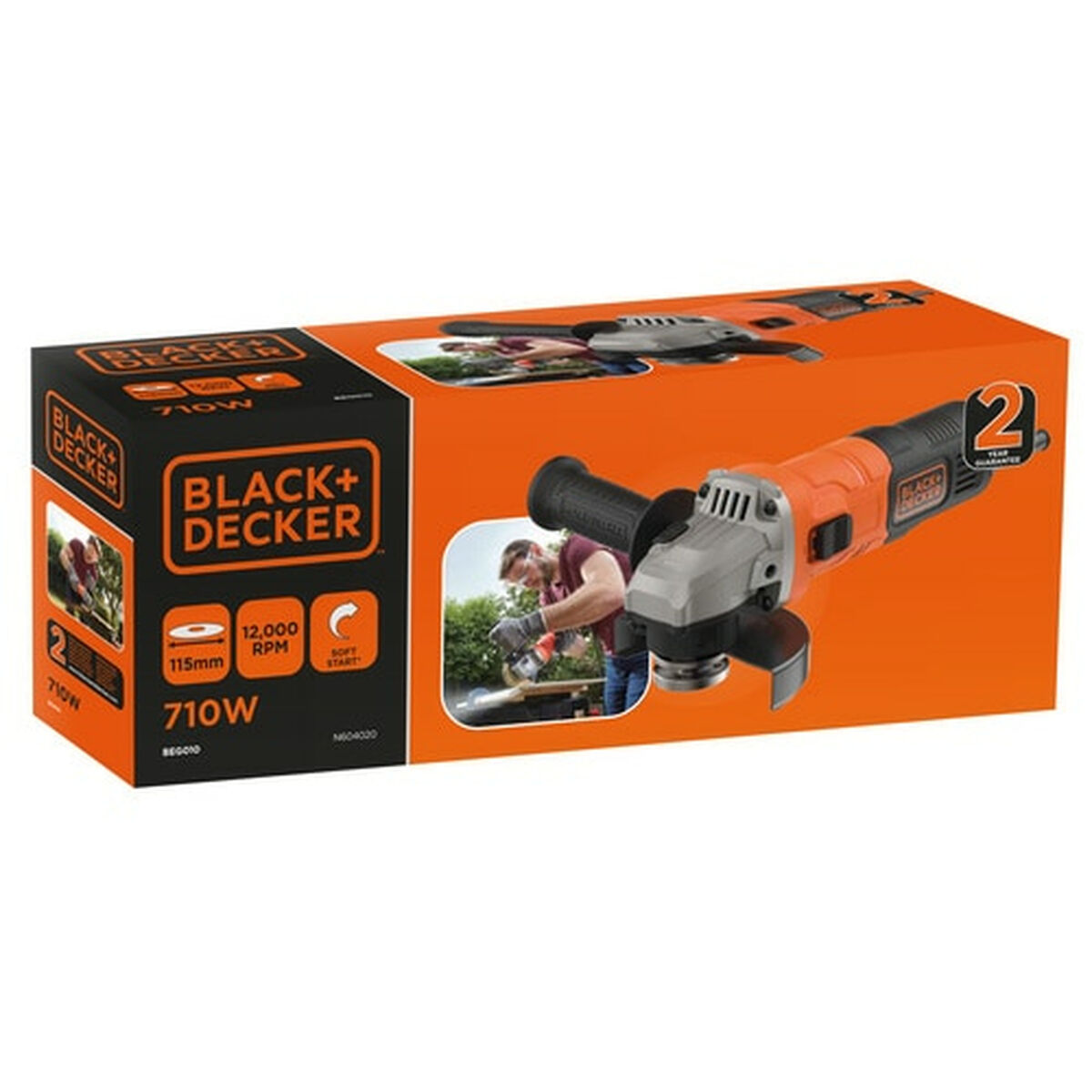 Angle grinder Black & Decker BEG010-QS  115 mm 710 W