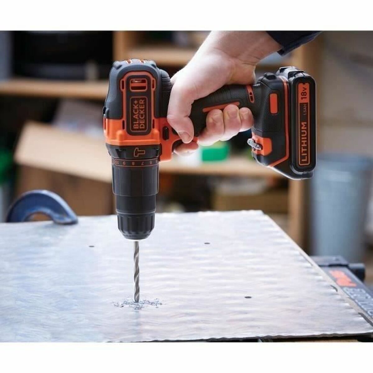 Screwdriver Black & Decker BDCHD18C2TA-QW 18V