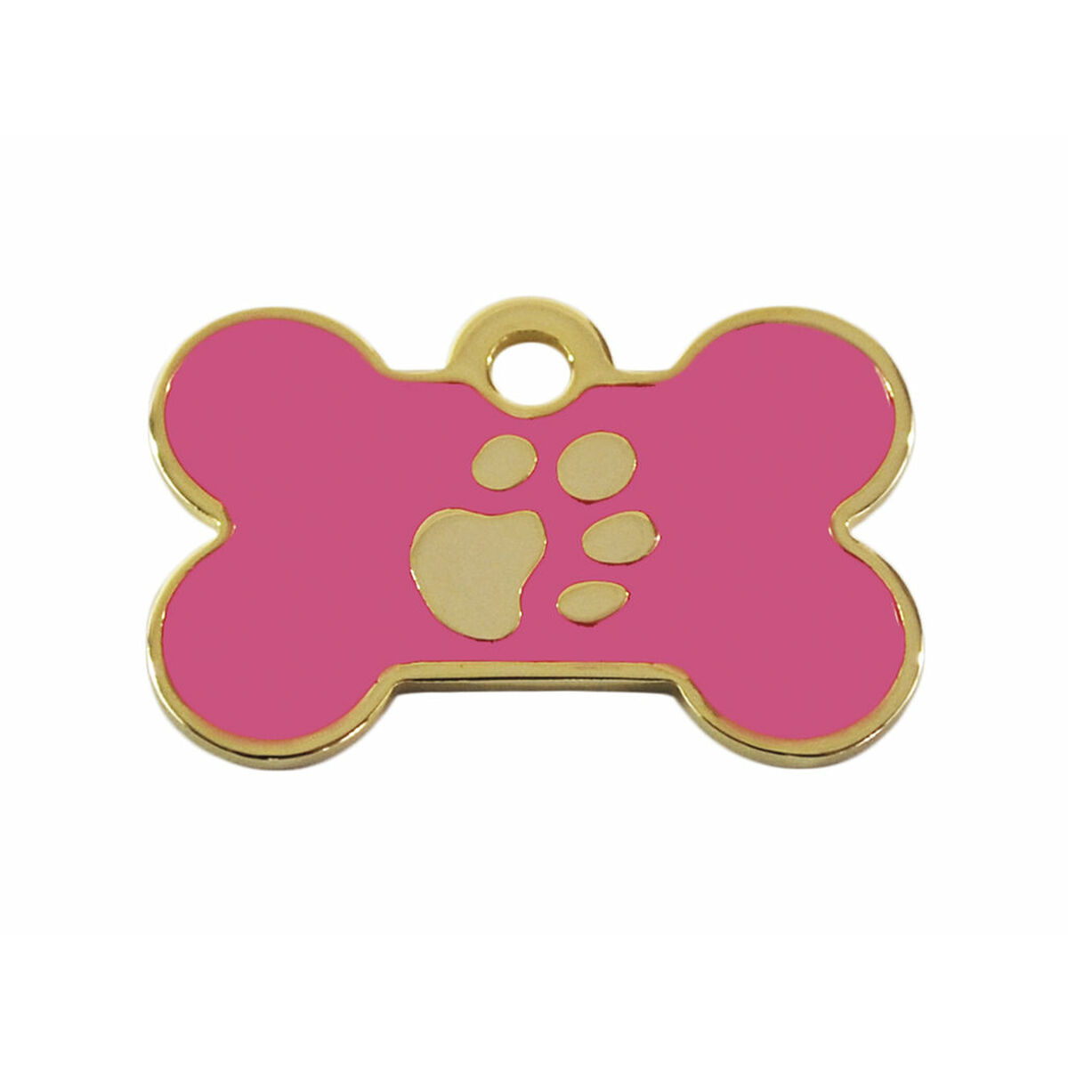 Identification plate Imarc Bone Pink Golden Identification plate Imarc Bone Pink Golden