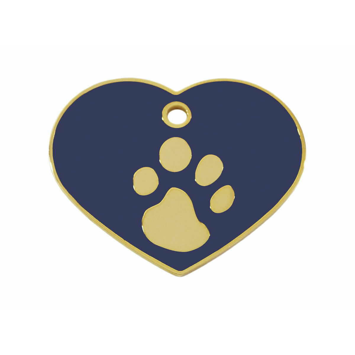 Identification plate for collar Imarc Heart Blue Golden Identification plate for collar Imarc Heart Blue Golden