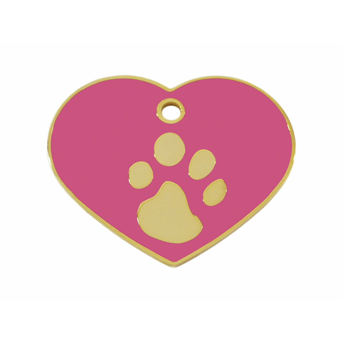 Identification plate for collar Imarc Heart Pink Golden Identification plate for collar Imarc Heart Pink Golden