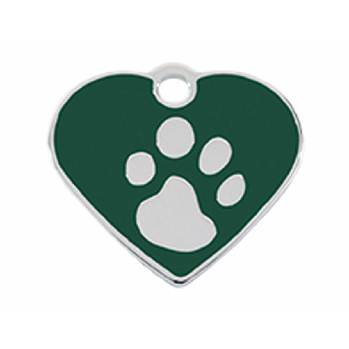 Identification plate Imarc Heart Green Silver Identification plate Imarc Heart Green Silver
