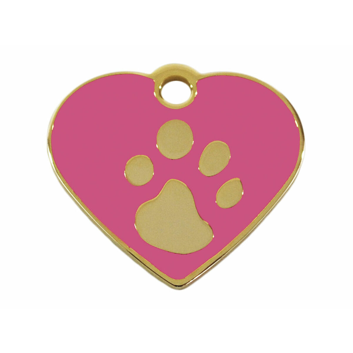 Identification plate for collar Imarc Heart Pink Golden Identification plate for collar Imarc Heart Pink Golden
