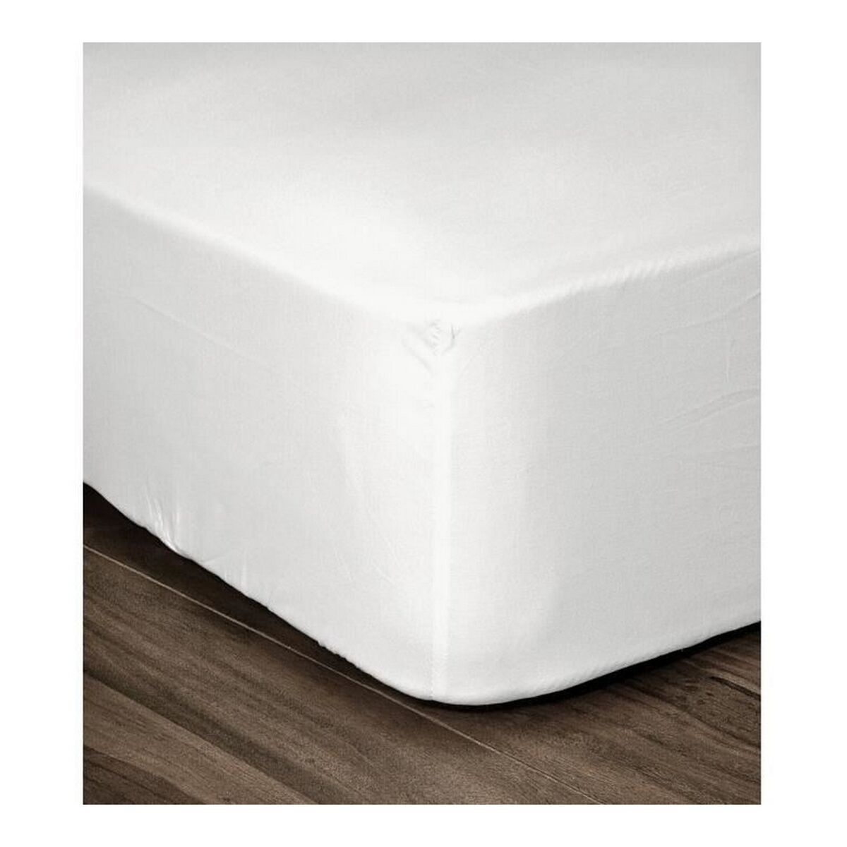 Fitted bottom sheet Lovely Home White Single bed 90 x 190 Fitted bottom sheet Lovely Home White Single bed 90 x 190