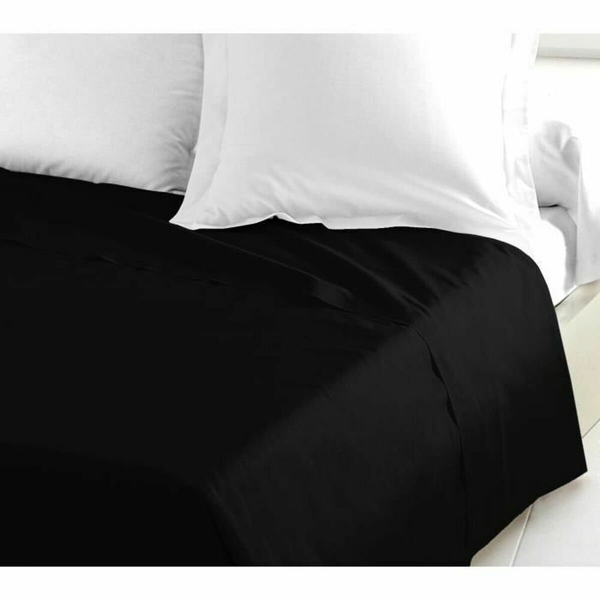 Top sheet Lovely Home Black 240 x 300 cm (Double bed) Top sheet Lovely Home Black 240 x 300 cm (Double bed)