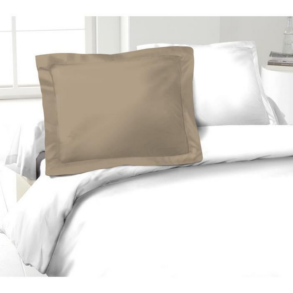 Pillowcase Lovely Home Beige 50 x 70 cm 100% cotton (2 Units) Pillowcase Lovely Home Beige 50 x 70 cm 100% cotton (2 Units)