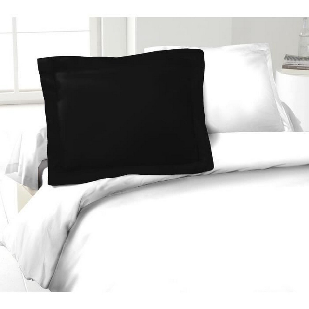 Pillowcase Lovely Home Black 50 x 70 cm 100% cotton Pillowcase Lovely Home Black 50 x 70 cm 100% cotton